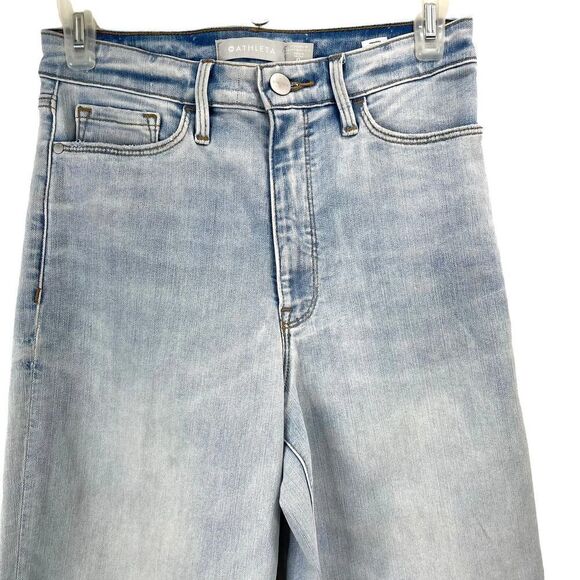 Athleta Sculptek Straight Leg Ankle Jeans Sz 0 - Picture 2 of 8